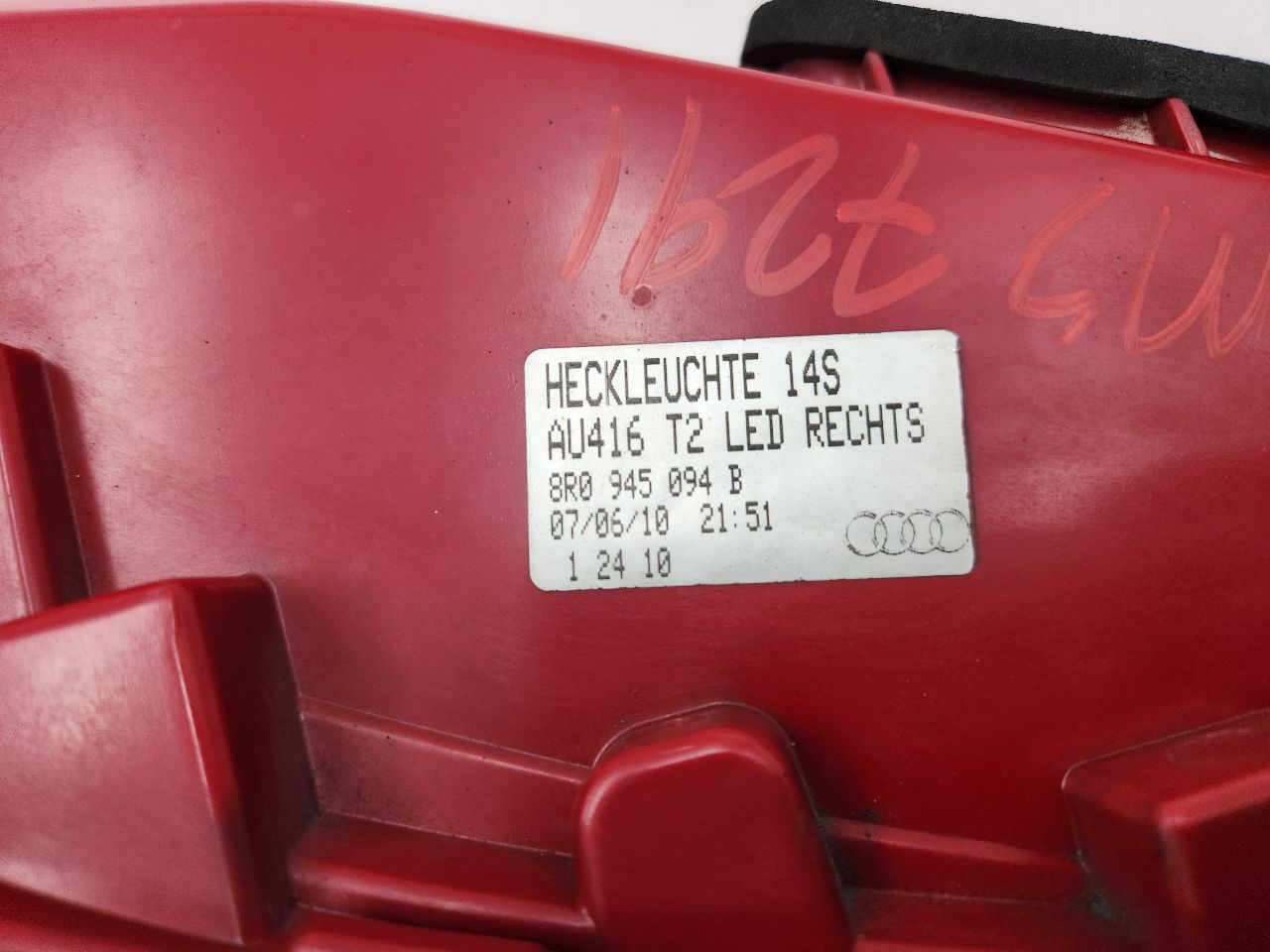 2011 AUDI Q5 6cyl Gasoline 3.2 Right TAIL LAMP - 374863 — photo 5
