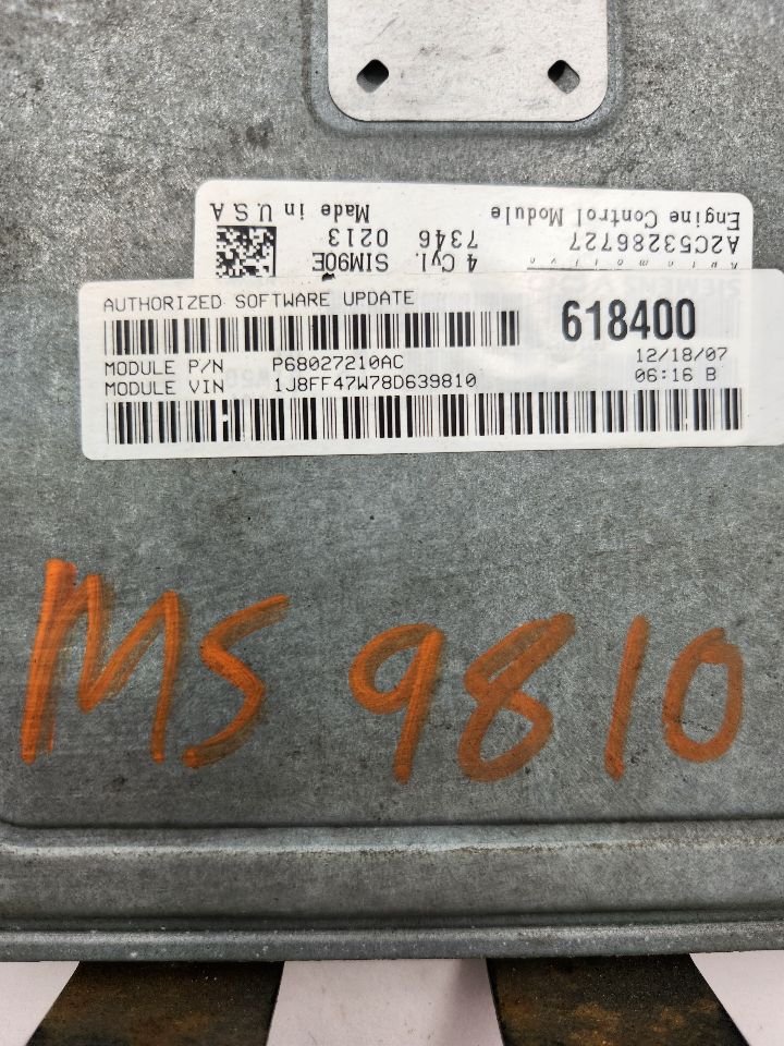 2008 JEEP COMPASS 4cyl Gasoline 2.4 Eng/Motor Cont Mod - 376049 — photo 2