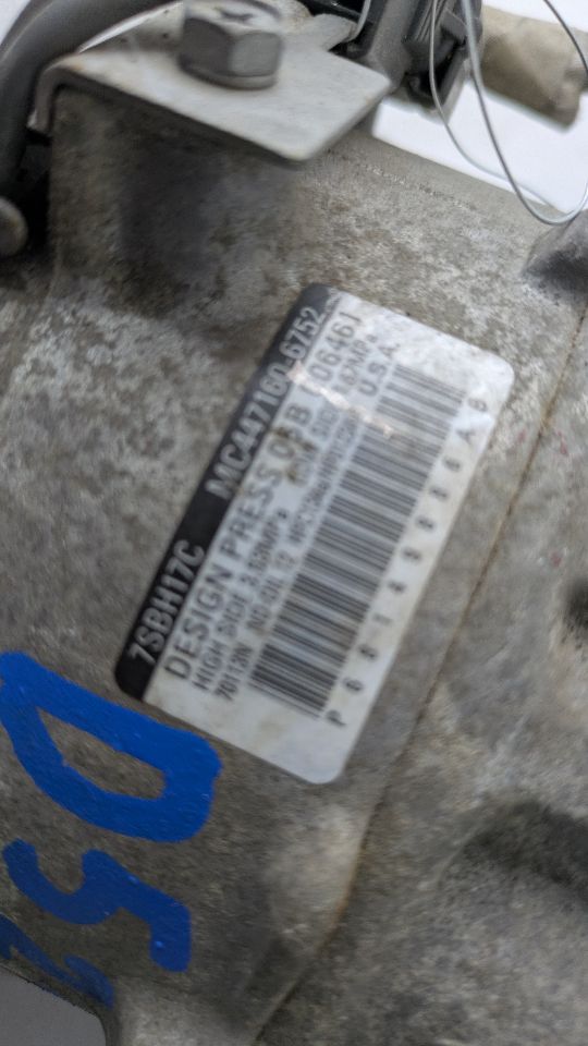 2018 DODGE PROMASTER 1500 VAN 3.6L 6cyl VVT AC COMPRESSOR - 377609 — photo 3