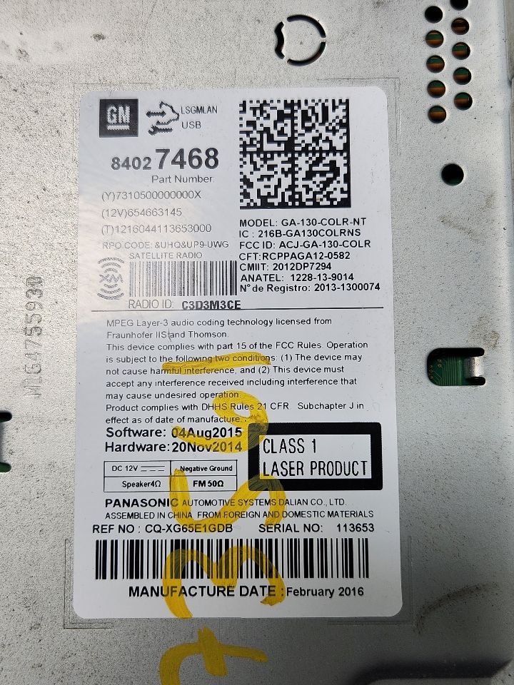2016 BUICK ENCORE Radio Audio - 379360 — photo 2