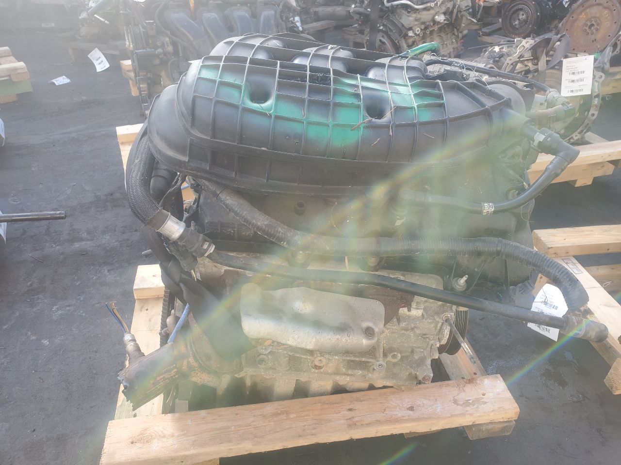 2012 FORD MUSTANG 6cyl Gasoline 3.7 ENGINE ASSEMBLY - 381627 — photo 2