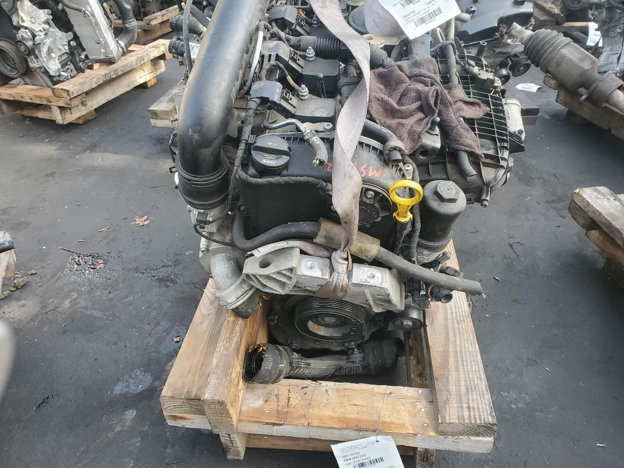 2014 VOLKSWAGEN JETTA 4cyl Gasoline Turbo 1.8 ENGINE ASSEMBLY - 382129