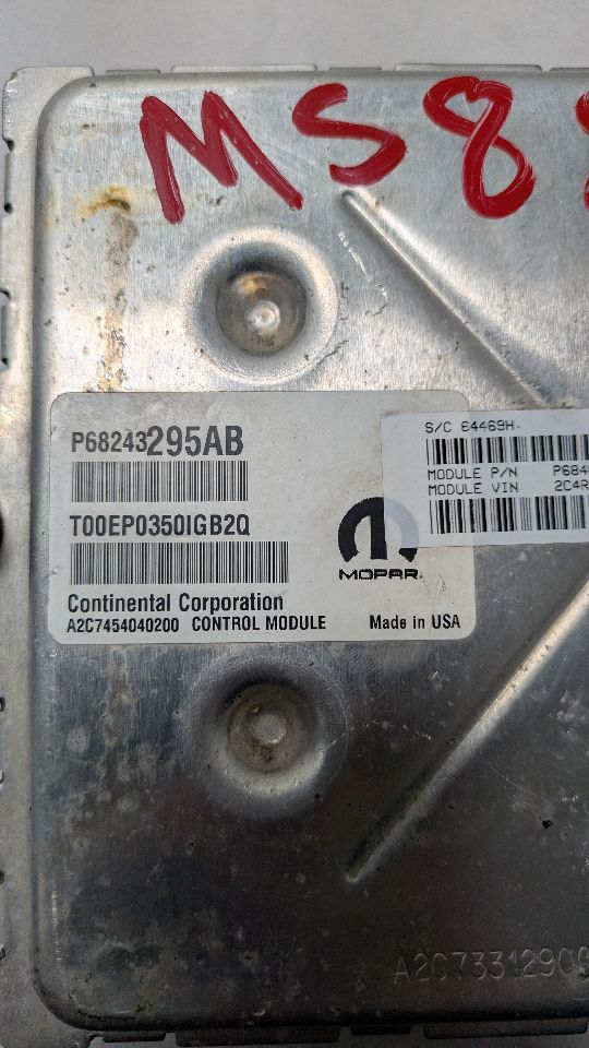 2020 DODGE CARAVAN 3.6L 6cyl VVT Eng/Motor Cont Mod - 382236 — photo 4