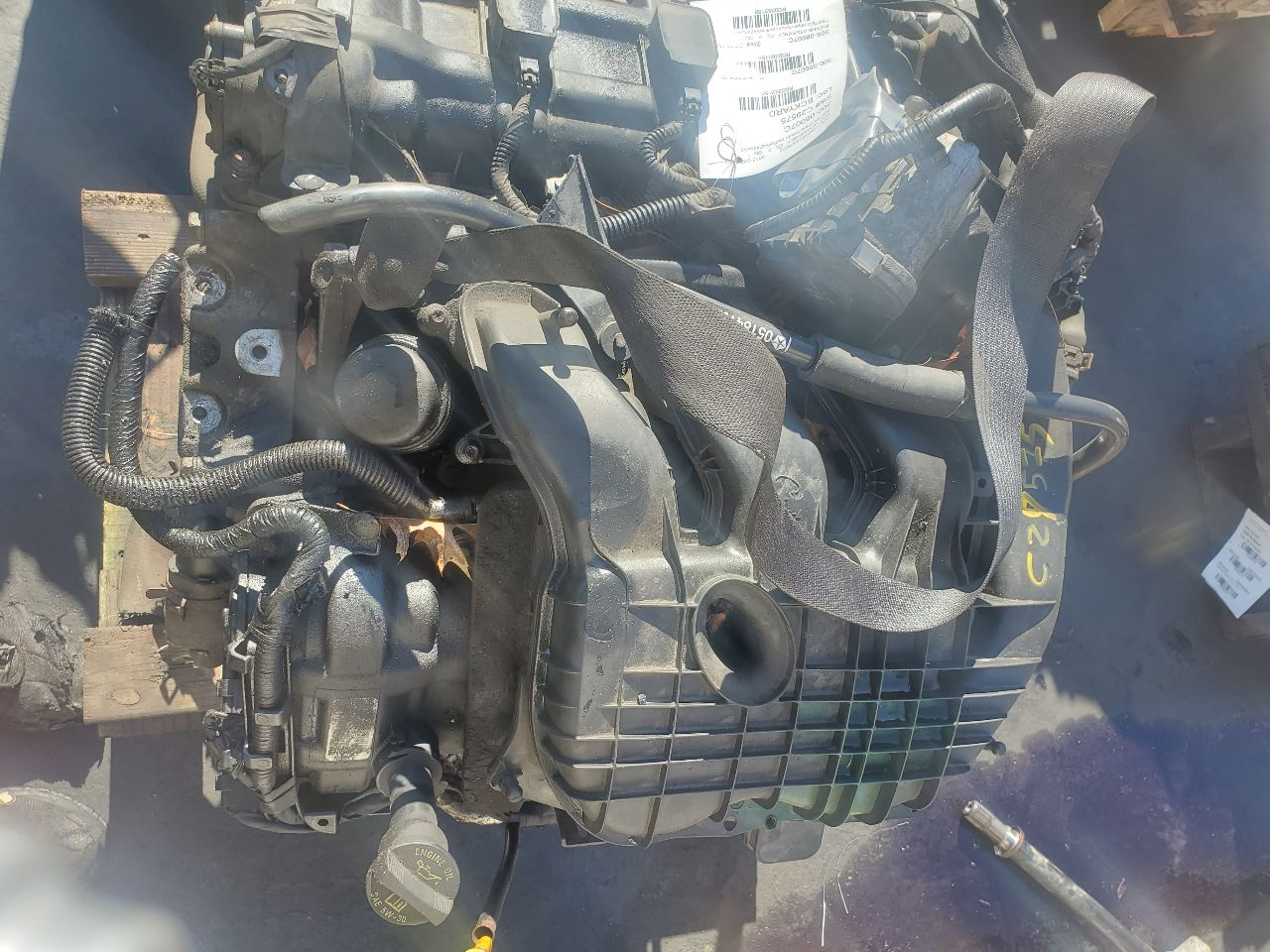 2012 DODGE CARAVAN 6cyl Gasoline 3.6 ENGINE ASSEMBLY - 383158 — photo 5
