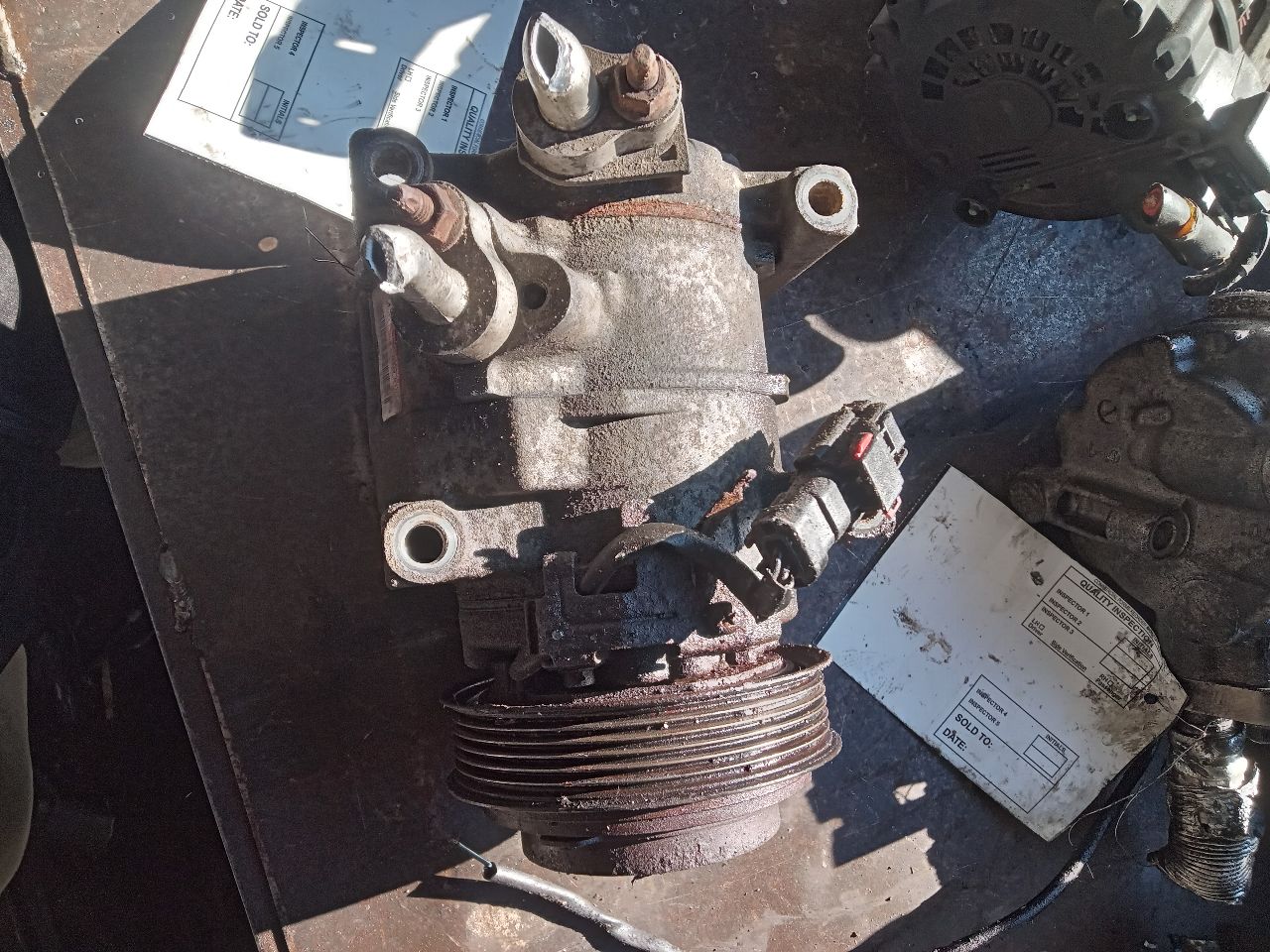 2012 DODGE CARAVAN 6cyl Gasoline 3.6 AC COMPRESSOR - 383160
