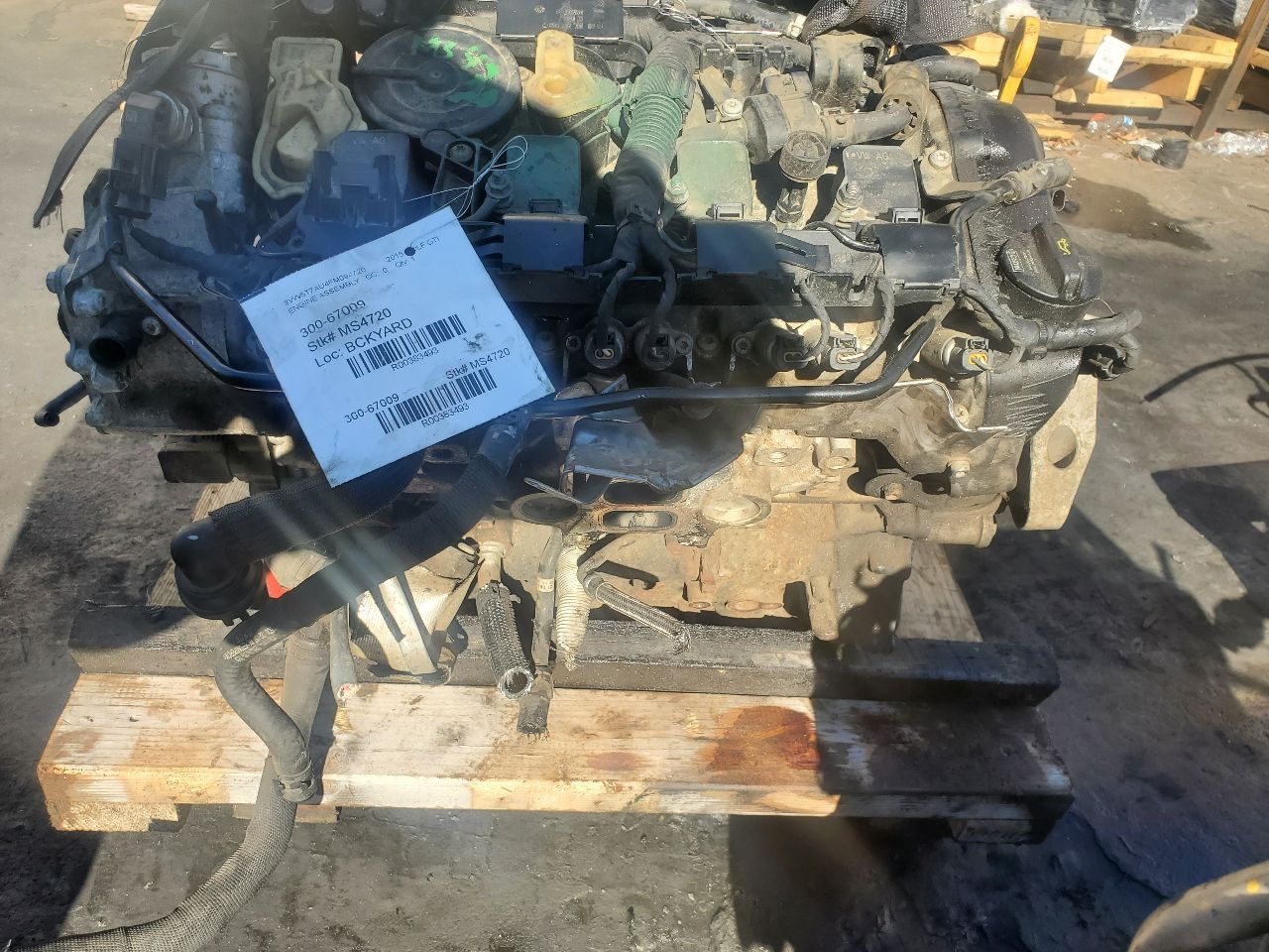 2015 VOLKSWAGEN GOLF GTI 4cyl Gasoline Turbo 2.0 ENGINE ASSEMBLY - 383493