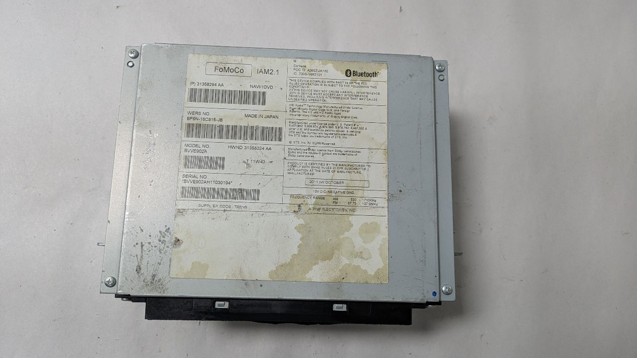 2013 VOLVO 60 SERIES 5cyl Gasoline Turbo 2.5 Radio Audio - 383604