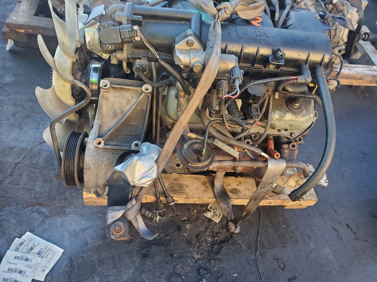 1997 FORD RANGER 6cyl Gasoline 4.0 ENGINE ASSEMBLY - 383649 — photo 4