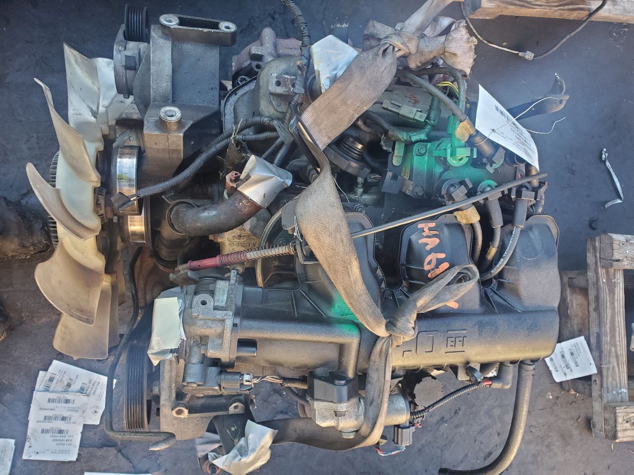 1997 FORD RANGER 6cyl Gasoline 4.0 ENGINE ASSEMBLY - 383649 — photo 5
