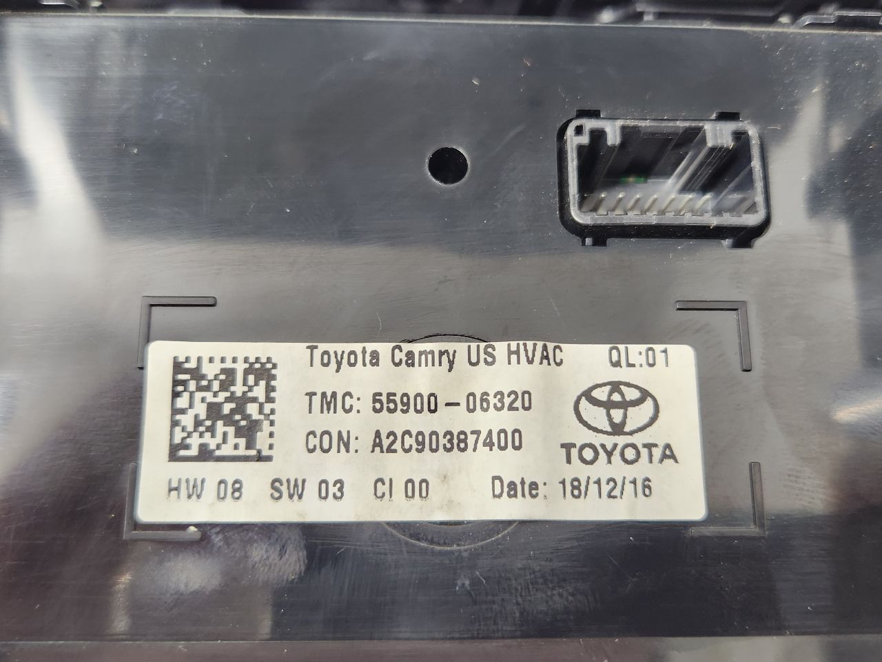 2017 TOYOTA CAMRY TEMP CONTROL - 384162 — photo 8