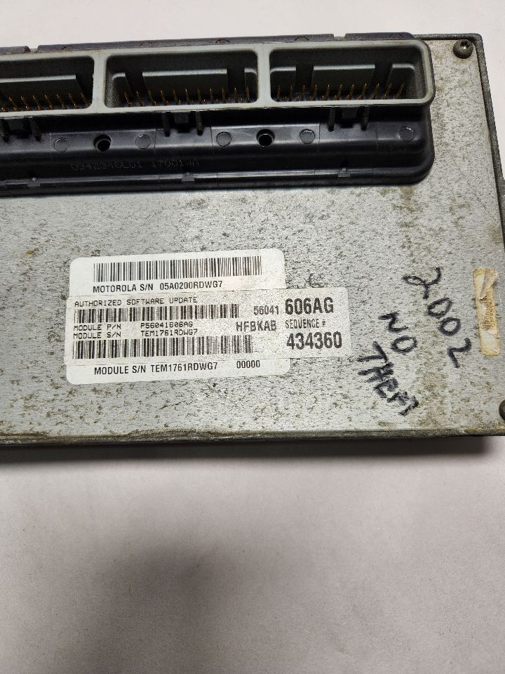 2002 JEEP LIBERTY Eng/Motor Cont Mod - 385347 — photo 2