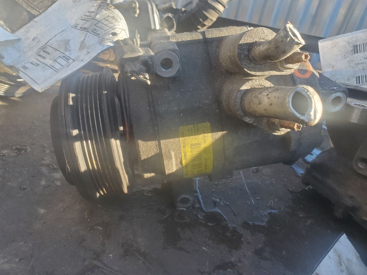 2008 FORD TAURUS 6cyl Gasoline 3.5 AC COMPRESSOR - 385457