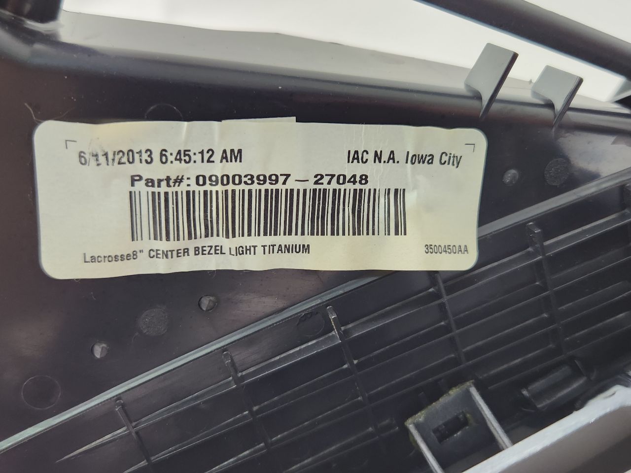 2013 BUICK LACROSSE 6 cyl Gas Flex Fuel 3.6 Radio Audio - 386198 — photo 4