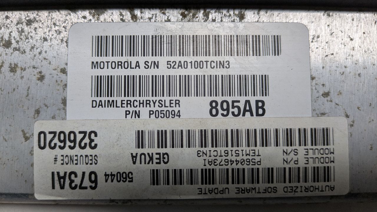 2006 JEEP COMMANDER Eng/Motor Cont Mod - 386800 — photo 4