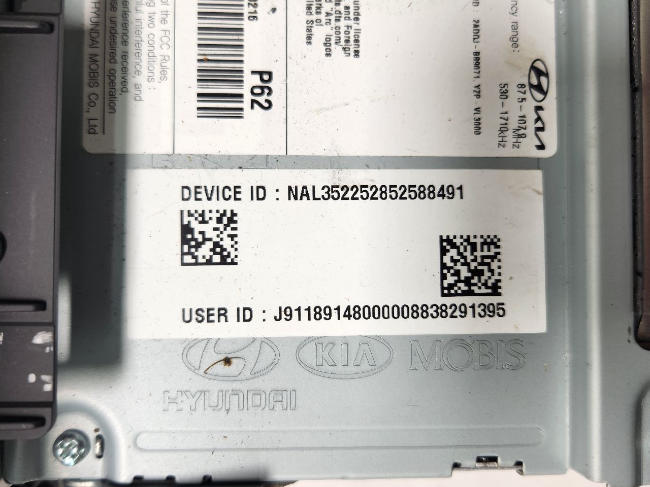 2023 HYUNDAI KONA 2.0L 4cyl Gasoline Radio Audio - 387159 — photo 4