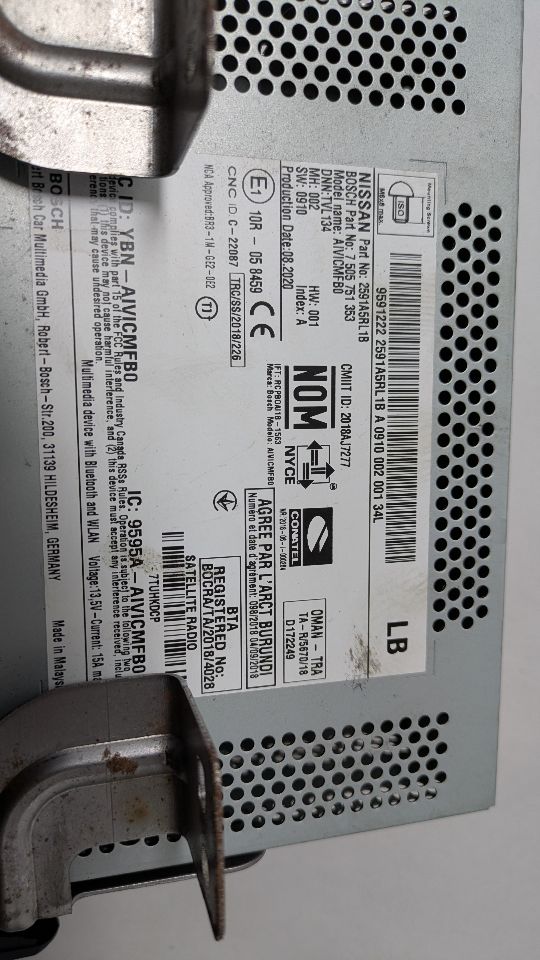 2021 NISSAN VERSA 1.6L 4cyl Gasoline VVT Radio Audio - 389151 — photo 3