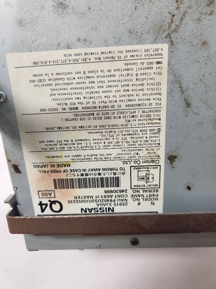 2013 INFINITI JX35 6cyl Gasoline 3.5 Radio Audio - 389531 — photo 5