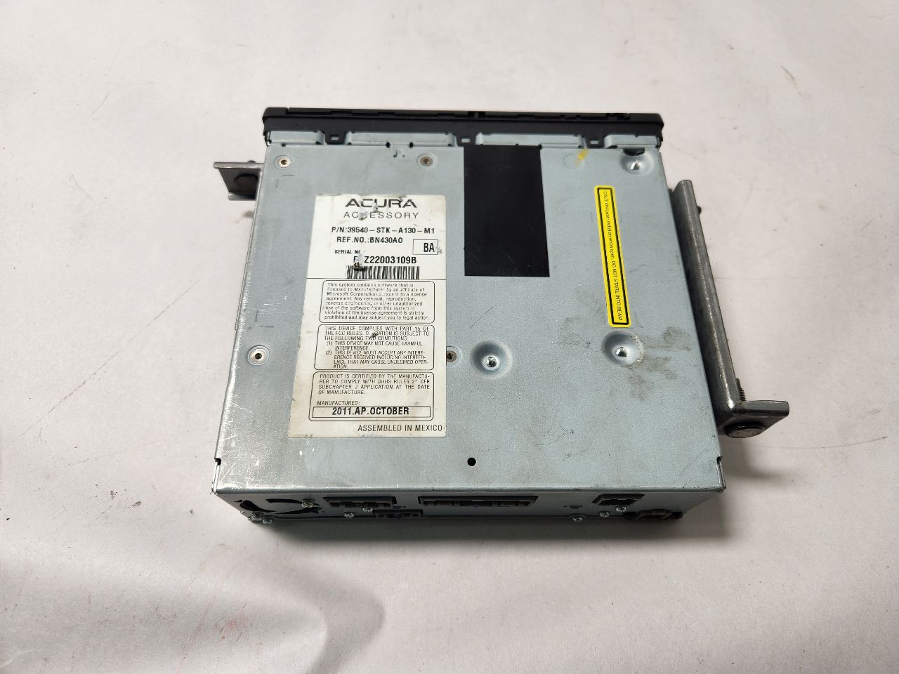 2012 ACURA RDX 2.3L 4cyl Gasoline VVT Radio Audio - 390353 — photo 5