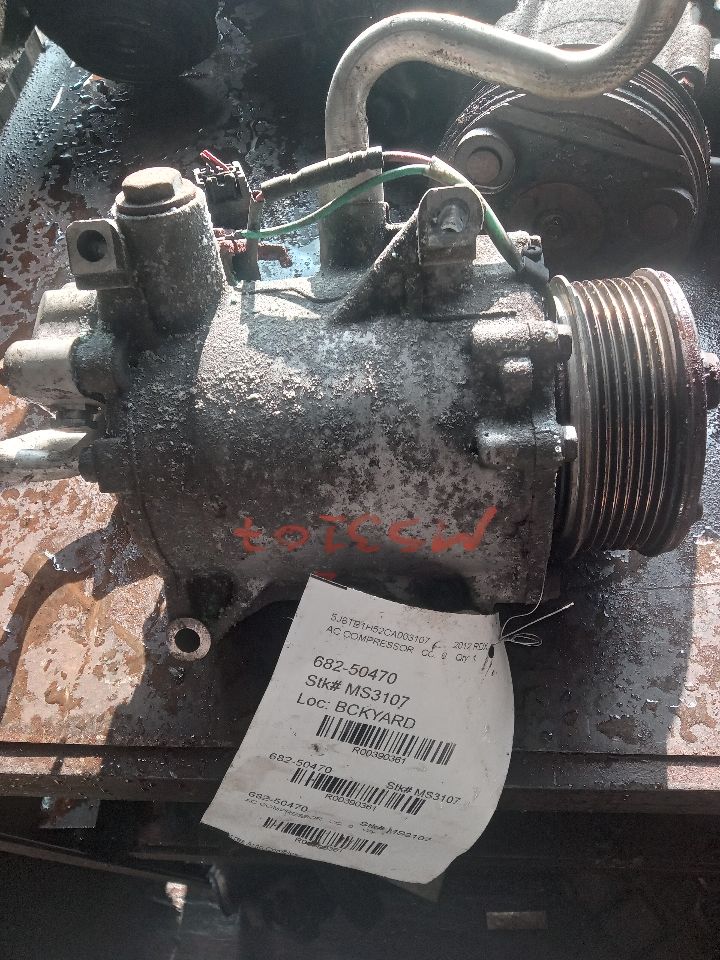 2012 ACURA RDX 2.3L 4cyl Gasoline VVT AC COMPRESSOR - 390361