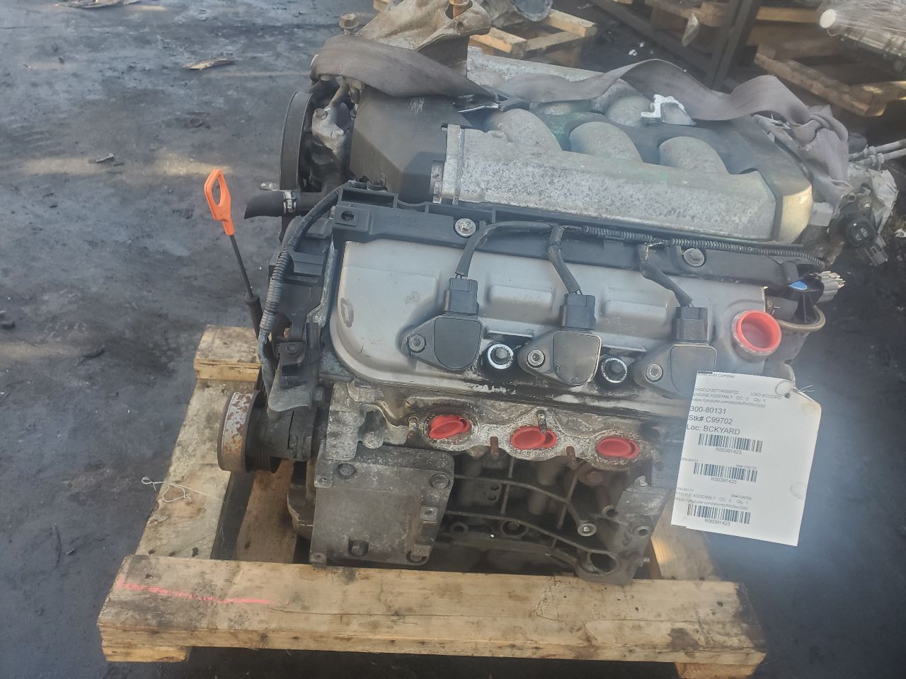 2000 HONDA ACCORD 6cyl Gasoline 3.0 VTEC ENGINE ASSEMBLY - 391423 — photo 2