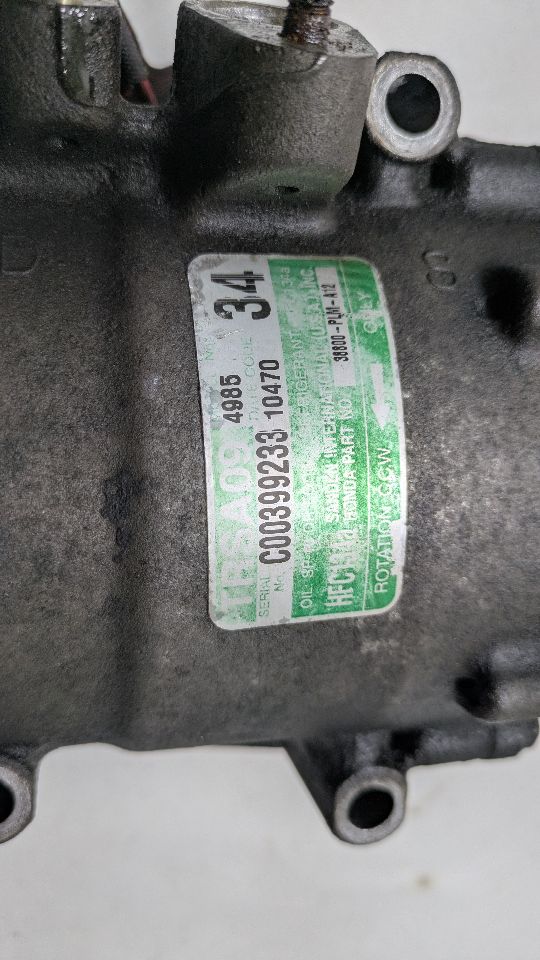 2004 HONDA CIVIC AC COMPRESSOR - 391652 — photo 3
