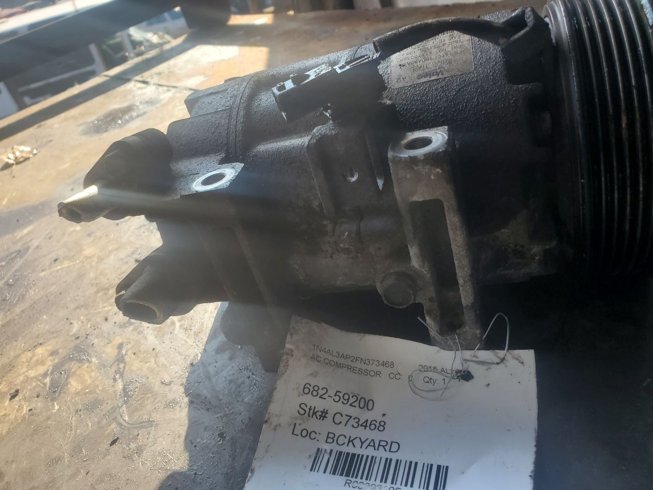 2015 NISSAN ALTIMA 4cyl Gasoline 2.5 DOHC AC COMPRESSOR - 393105 — photo 4