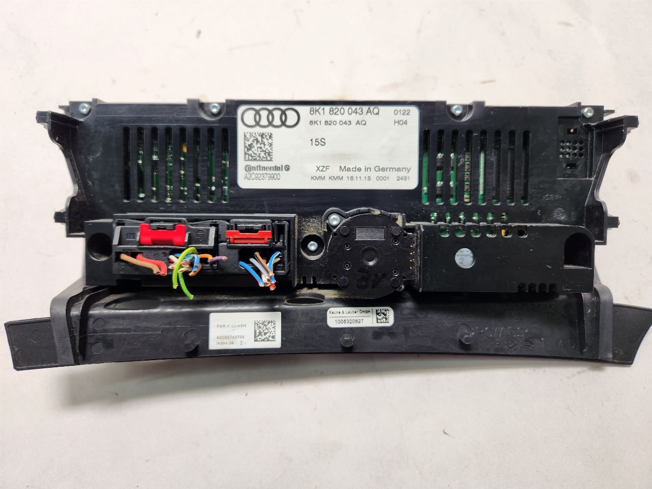 2016 AUDI Q5 4cyl Gasoline Turbo 2.0 TEMP CONTROL - 393129 — photo 2