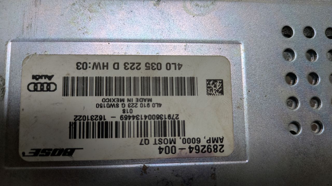 2007 AUDI Q7 Radio Audio - 393461 — photo 5