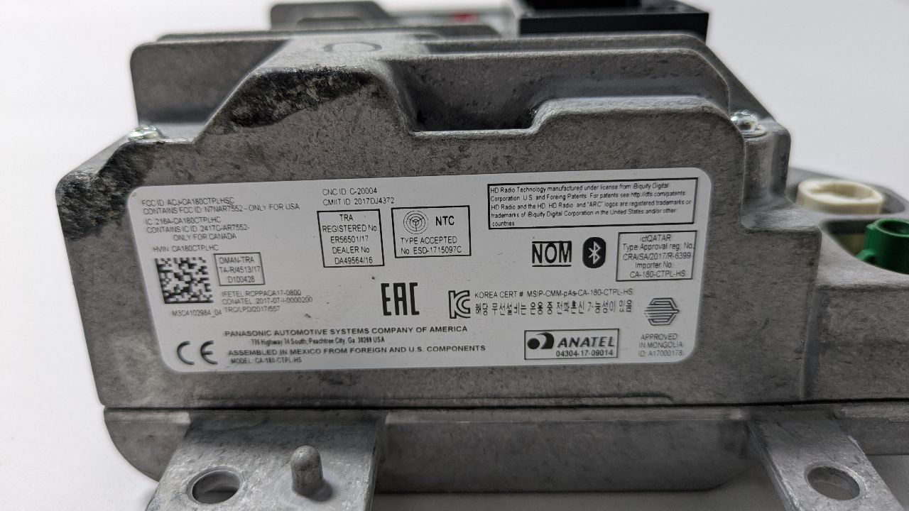 2019 CHRYSLER PACIFICA Radio Audio - 393505 — photo 5