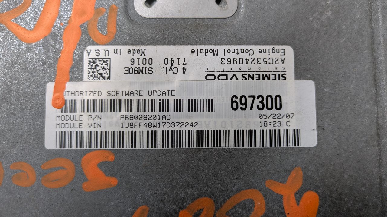 2009 DODGE CALIBER Eng/Motor Cont Mod - 394165 — photo 2
