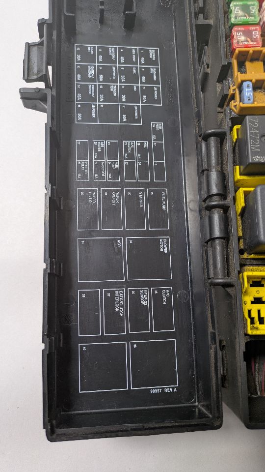 2003 JEEP LIBERTY Fuse Box, Engine - 394210 — photo 7