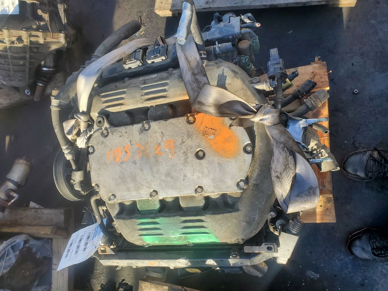 2010 HONDA CROSSTOUR 6cyl Gasoline 3.5 ENGINE ASSEMBLY - 394821 — photo 5