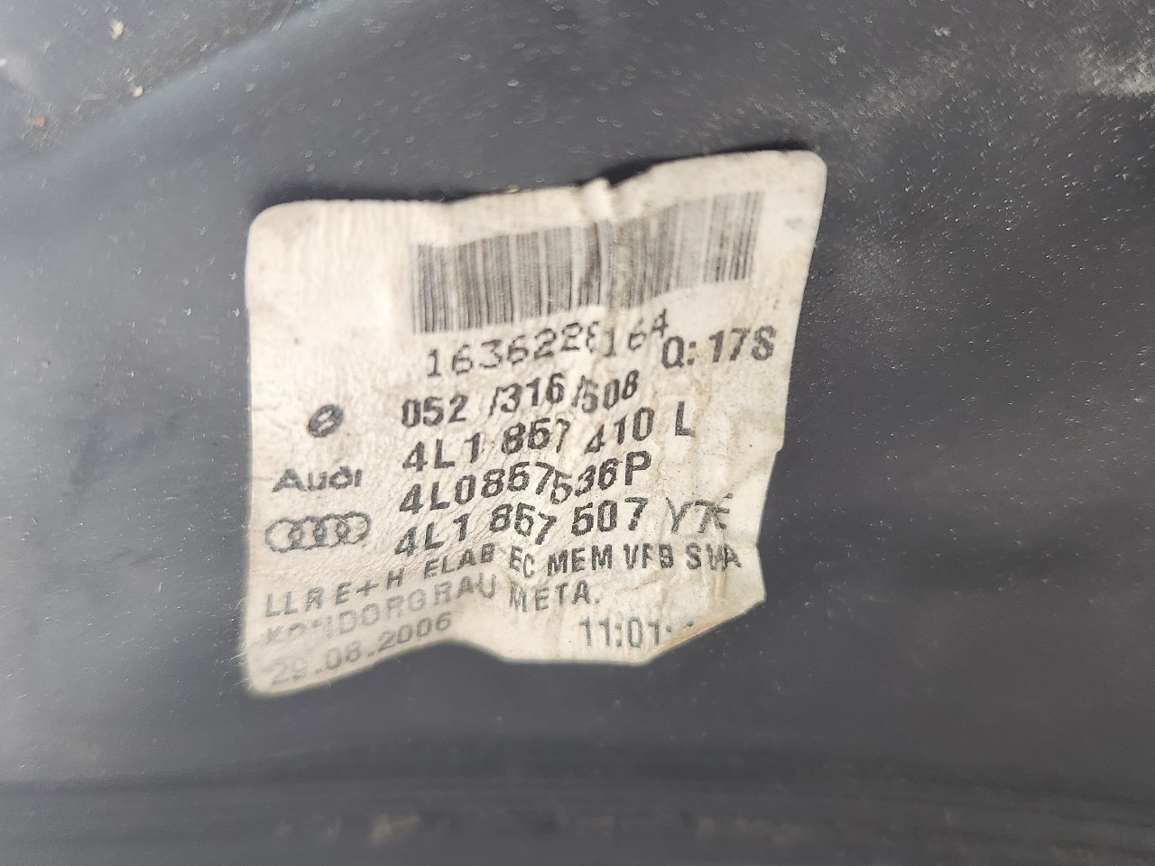 2008 AUDI Q7 Right SIDE VIEW MIRROR - 394902 — photo 4