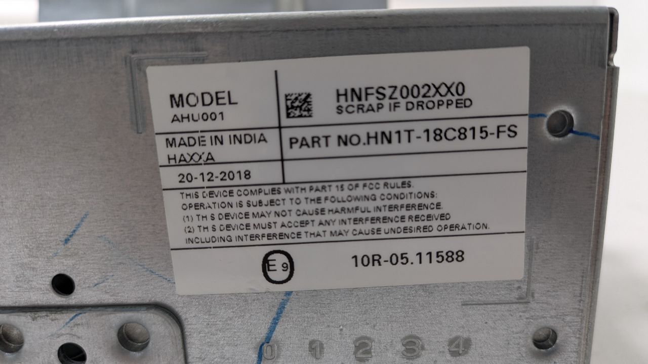 2019 FORD ECOSPORT 2.0L 4cyl Gasoline VVT Radio Audio - 395775 — photo 5