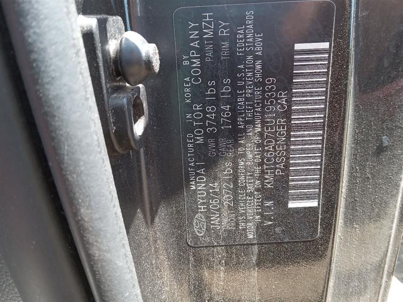 2014 HYUNDAI VELOSTER 4cyl Gasoline 1.6 DOHC Transmiss,Transaxle - 396202