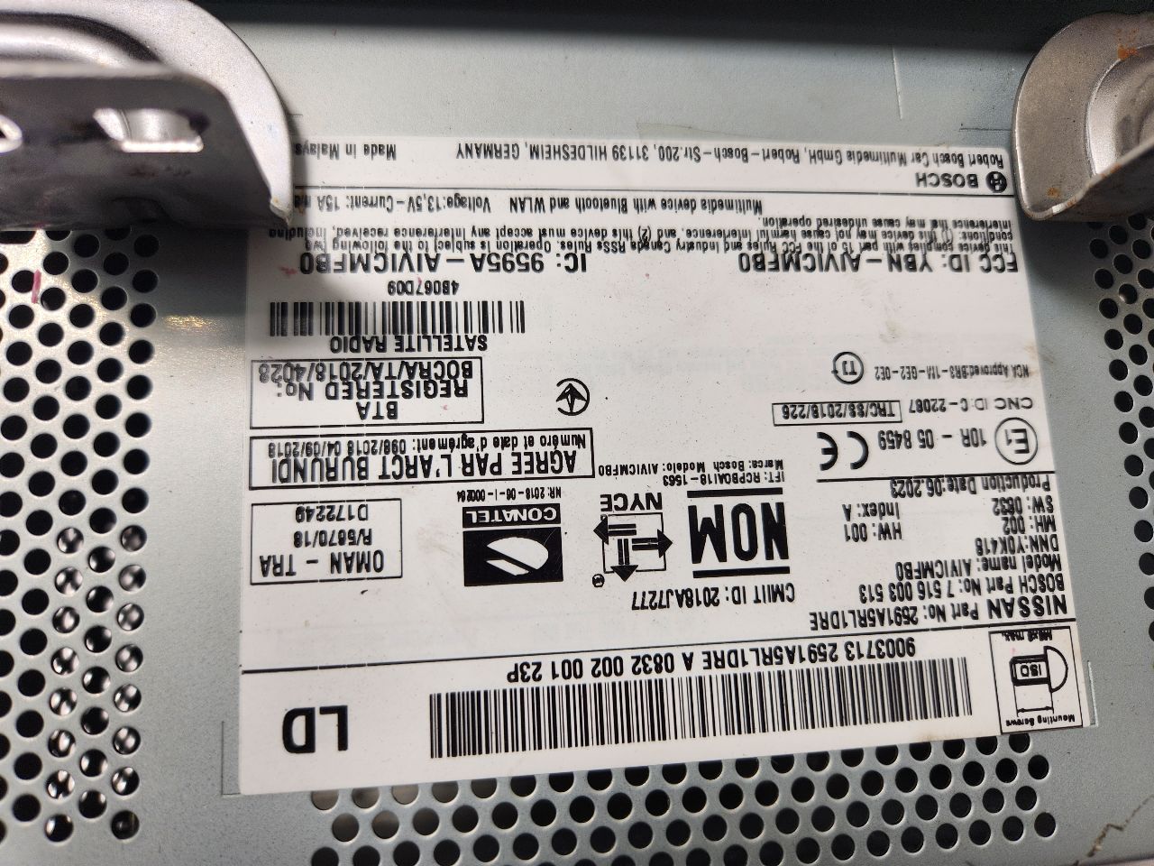 2018 NISSAN KICKS 1.6L 4cyl Gasoline VVT Radio Audio - 397173 — photo 3