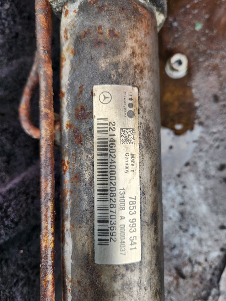 2009 MERCEDES-BENZ S-CLASS STEERING GEAR RACK - 398190 — photo 2