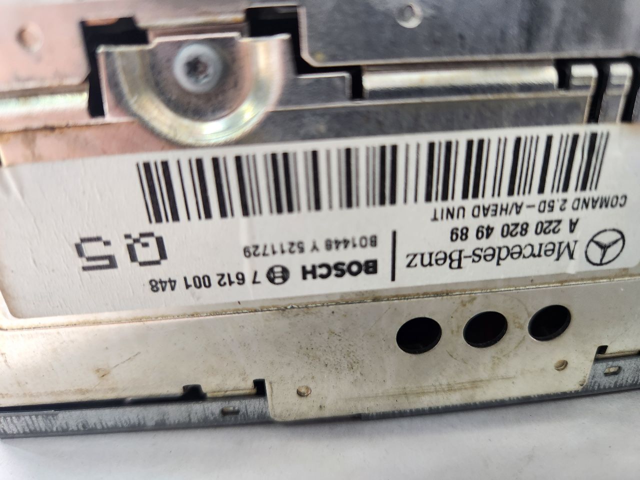 2001 MERCEDES-BENZ S-CLASS 8cyl Gasoline 5.0 Radio Audio - 398492 — photo 7