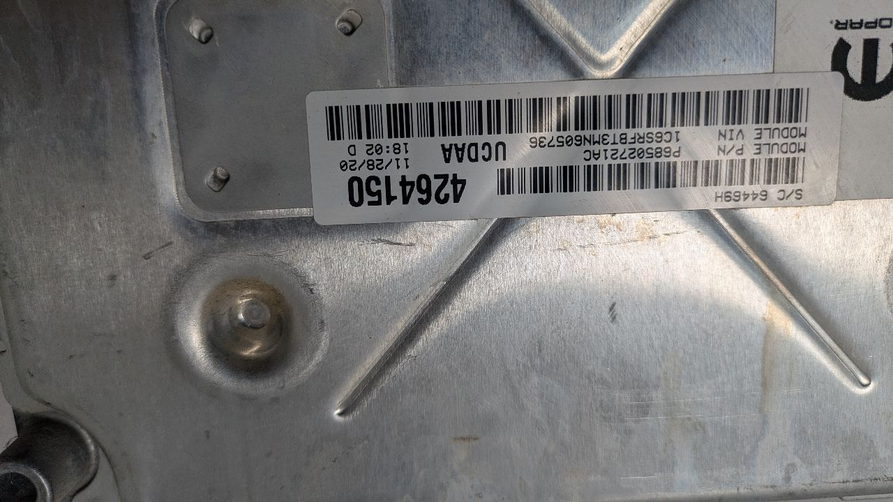 2021 DODGE 1500 PICKUP 5.7L 8cyl Gasoline VVT Eng/Motor Cont Mod - 398726 — photo 2