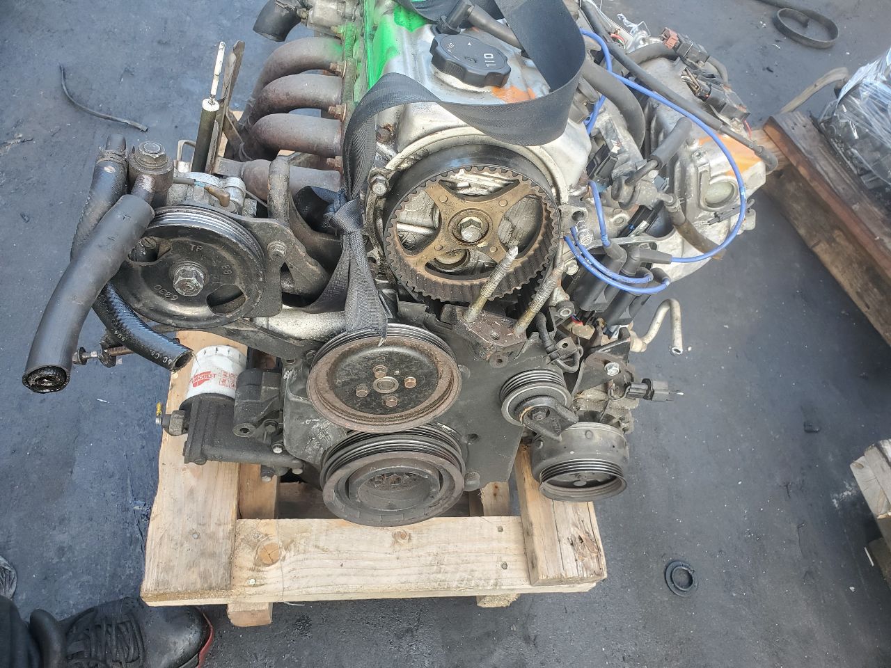 1999 MITSUBISHI ECLIPSE 4cyl Gasoline 2.4 ENGINE ASSEMBLY - 398918 — photo 4