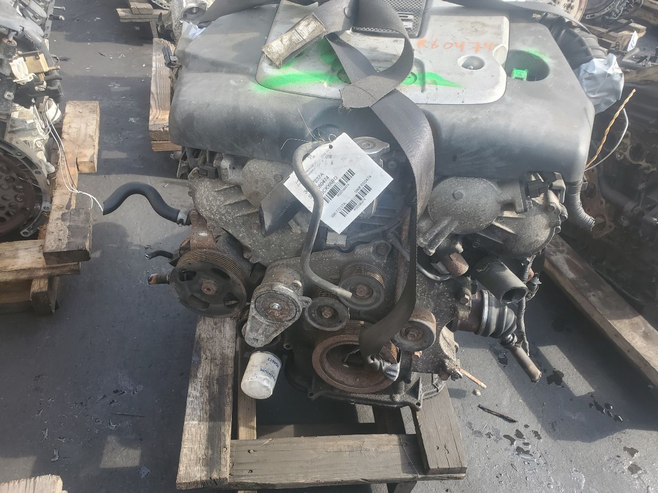 2009 INFINITI G37 6cyl Gasoline 3.7 ENGINE ASSEMBLY - 399474