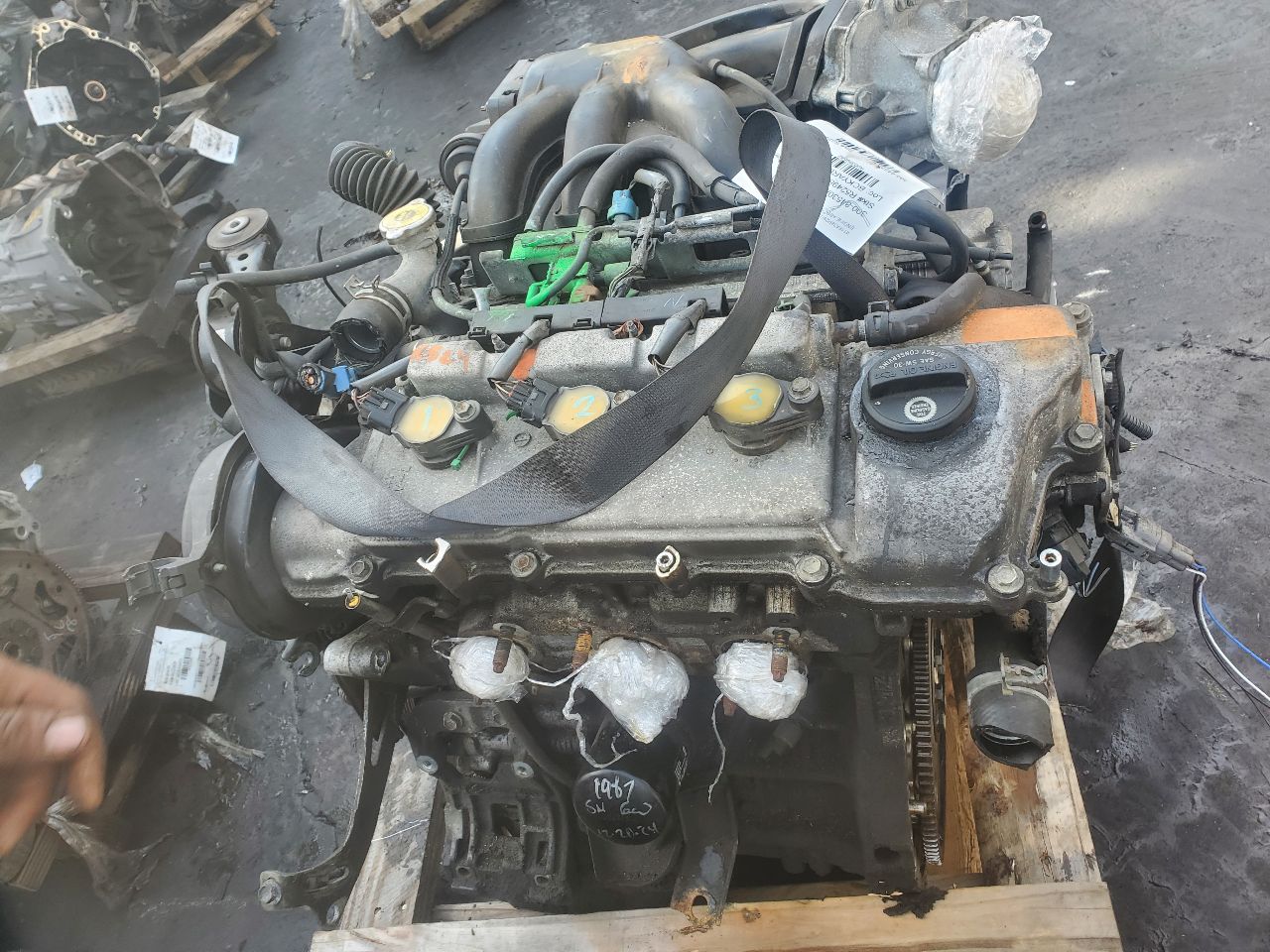 2008 TOYOTA SOLARA 6cyl Gasoline 3.3 ENGINE ASSEMBLY - 399542 — photo 4