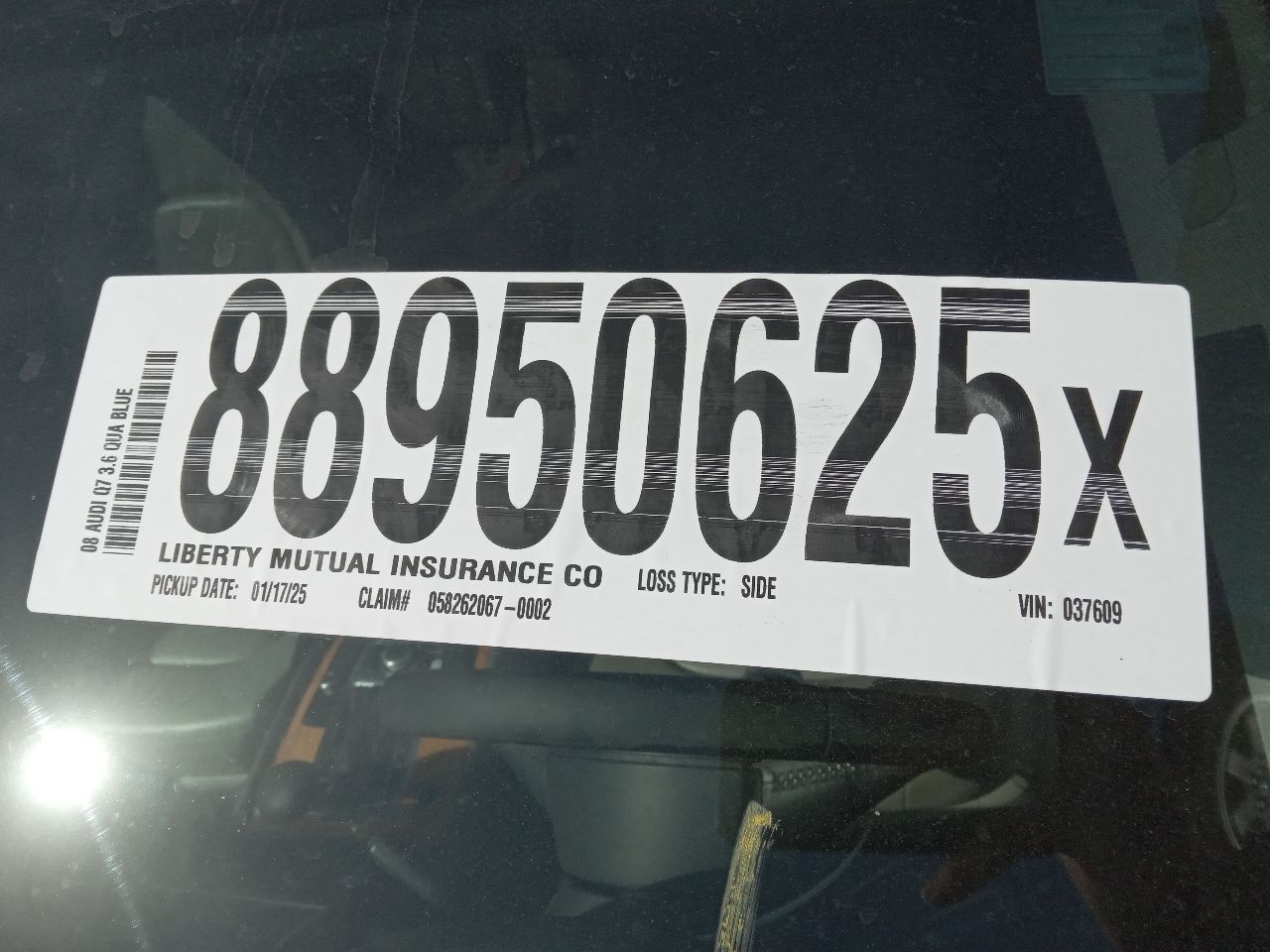2008 AUDI Q7 6cyl Gasoline 3.6 HOOD - 399642