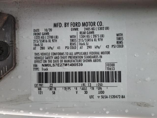2021 FORD TRANSIT CONNECT 2.0L 4cyl Gasoline Right Dr Assm, Rear Side - 399668