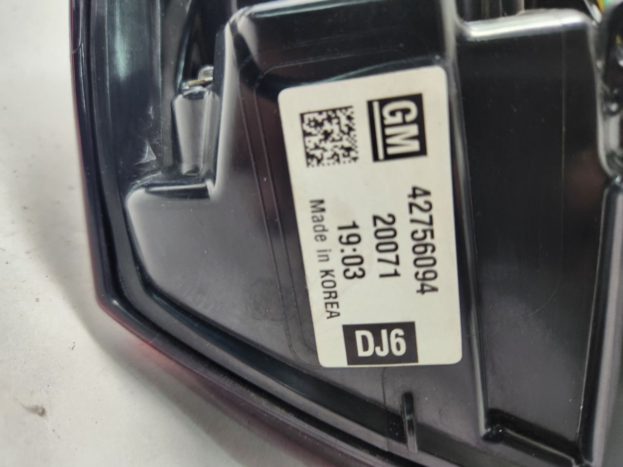 2020 BUICK ENCORE GX 1.3L 3cyl Turbo Gasoline Right TAIL LAMP - 401496 — photo 8