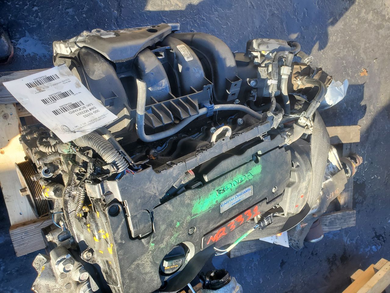 2018 HONDA CR-V 2.4L 4cyl Gasoline VVT ENGINE ASSEMBLY - 402065 — photo 5