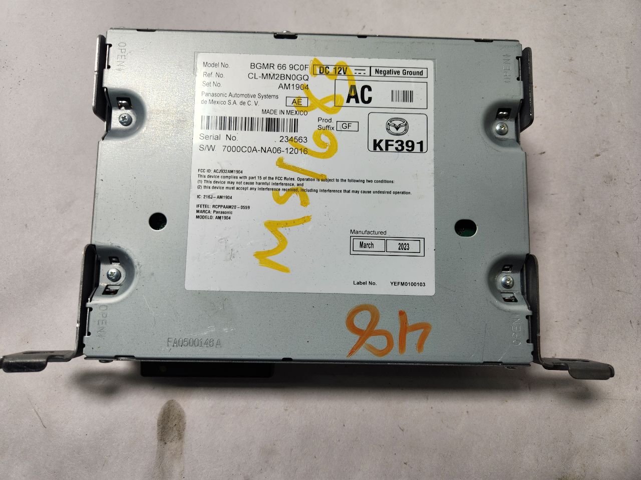 2023 MAZDA CX-30 2.5L 4cyl Gasoline Radio Audio - 403422