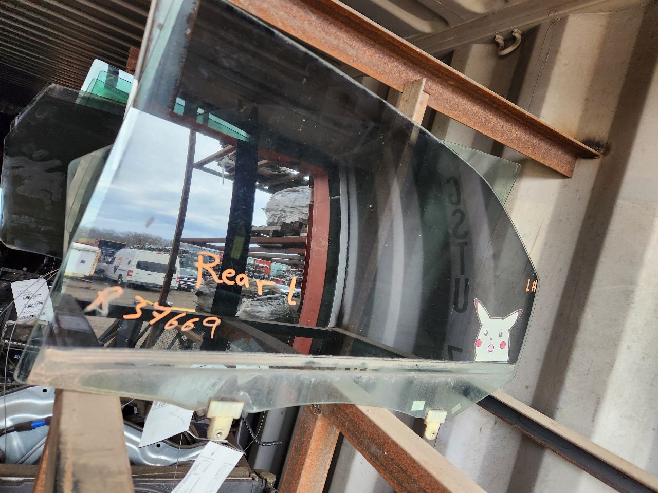 2010 KIA FORTE 4cyl Gasoline 2.0 Left DOOR GLASS, REAR - 403596