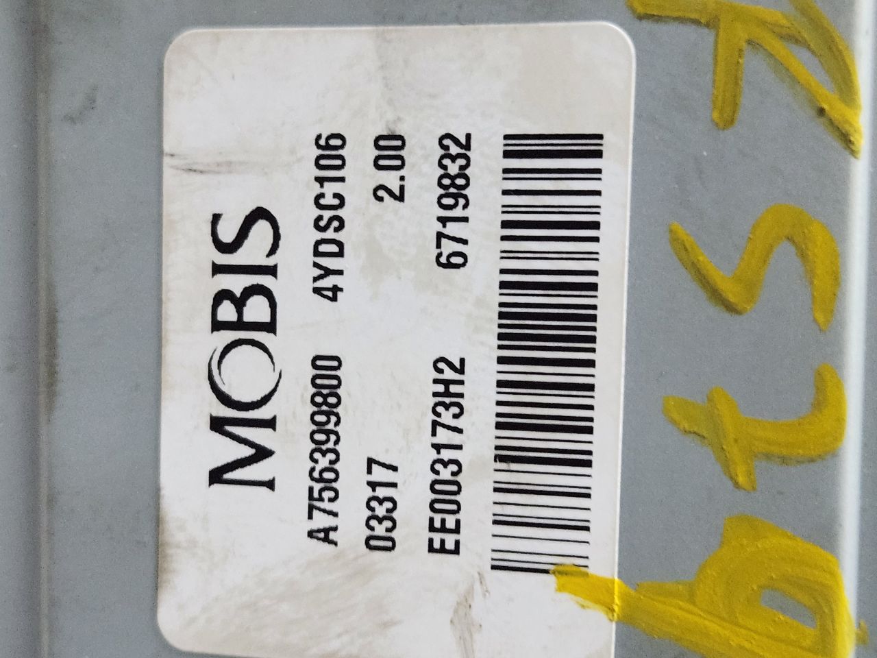 2017 KIA FORTE 2.0L 4cyl Gasoline VVT STEERING COLUMN - 408470 — photo 6