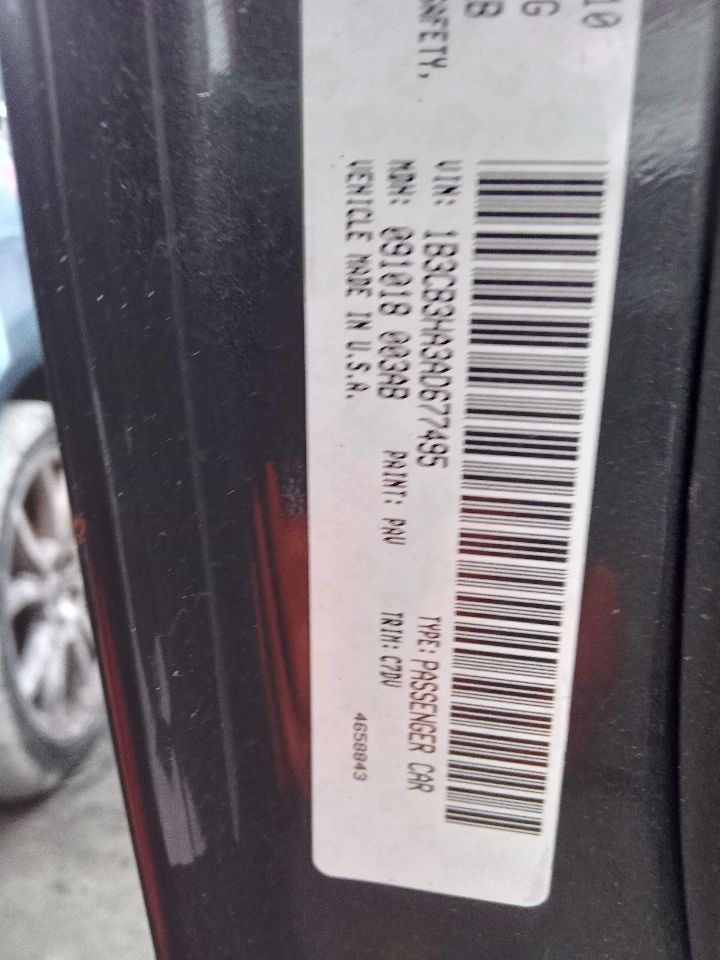 2010 DODGE CALIBER 4cyl Gasoline 2.0 ALTERNATOR - 409060 — photo 3